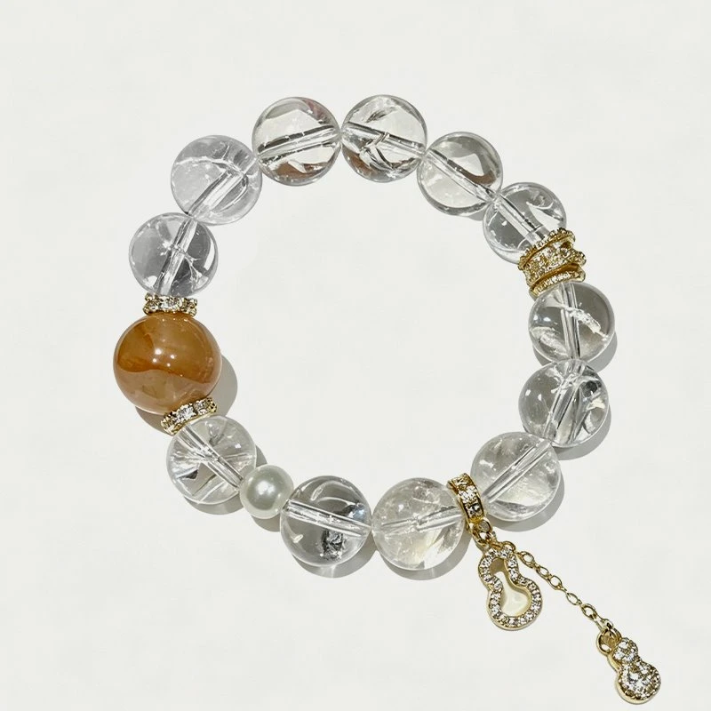 Pulsera de cuarzo transparente